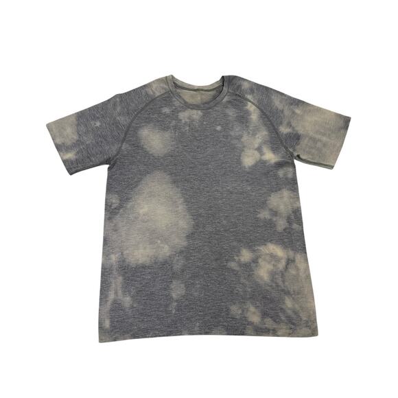 Lululemon Athletica Gray Tie Dye Athletic Dri Fit Shirt Size Men's Large - Picture 1 of 4